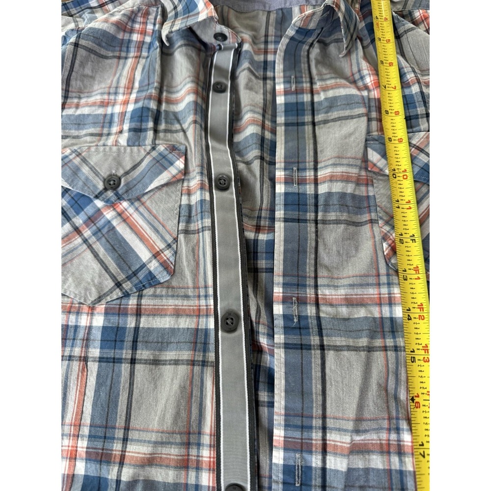 Banana Republic Shirt Mens LT Gray Plaid Long Sleeve Tall Button-Up Casual - Picture 6 of 8